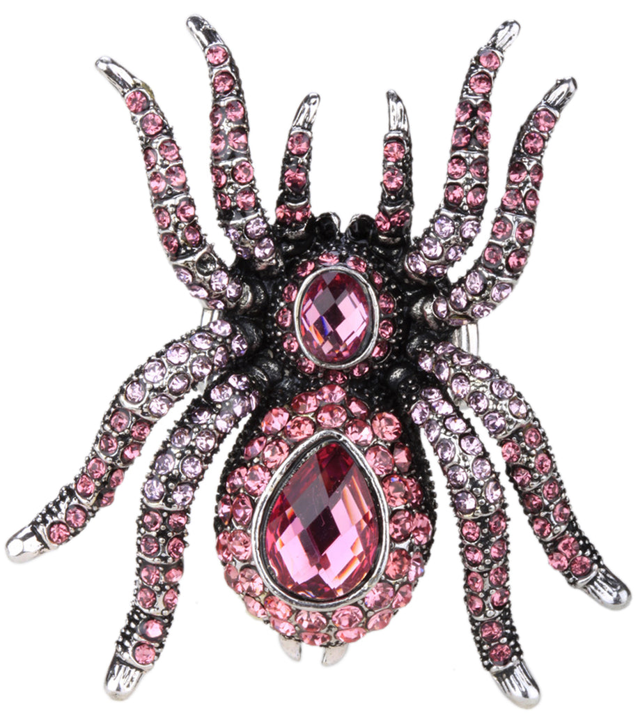 Spider Stretch Ring Scarf Clasp Halloween Party