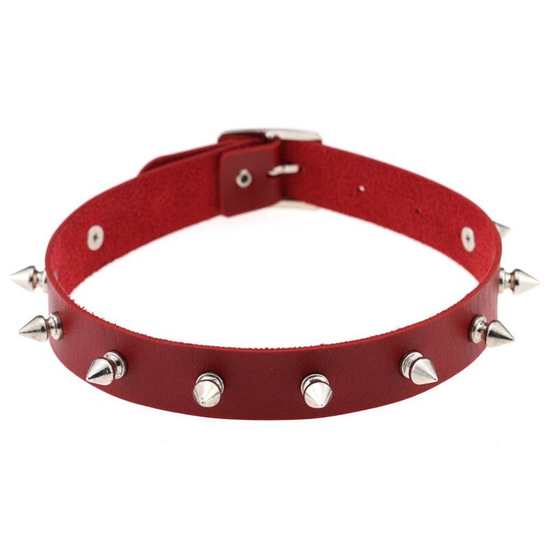 Spike Rivet Choker For Women