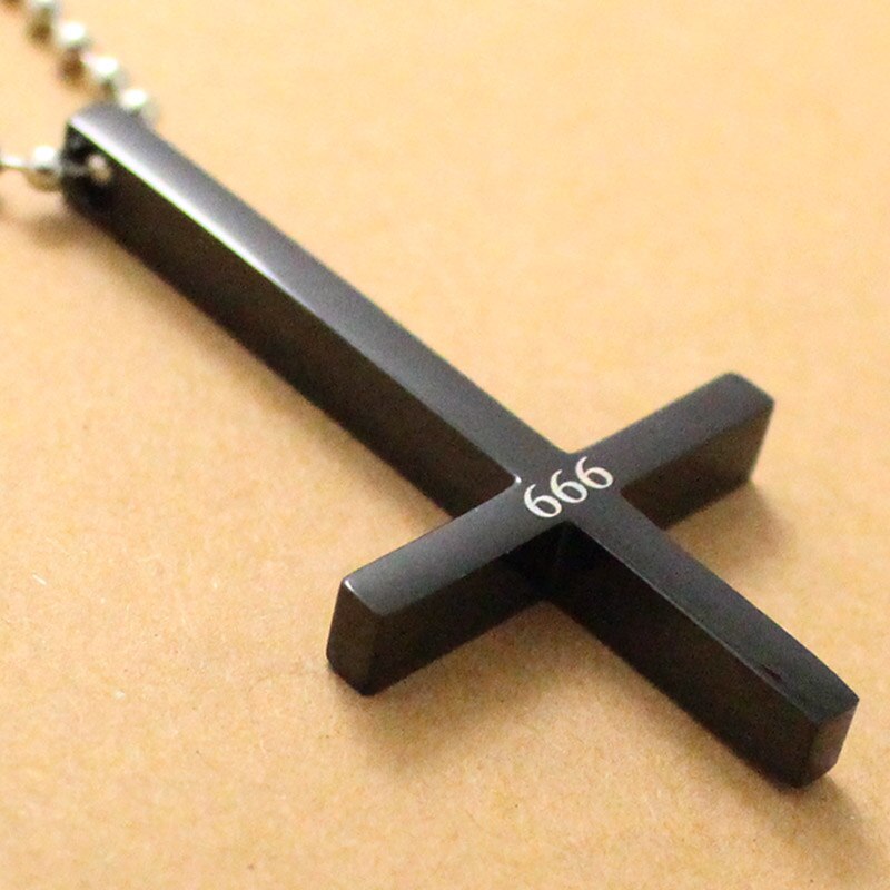 Inverted Cross Pendant Necklace