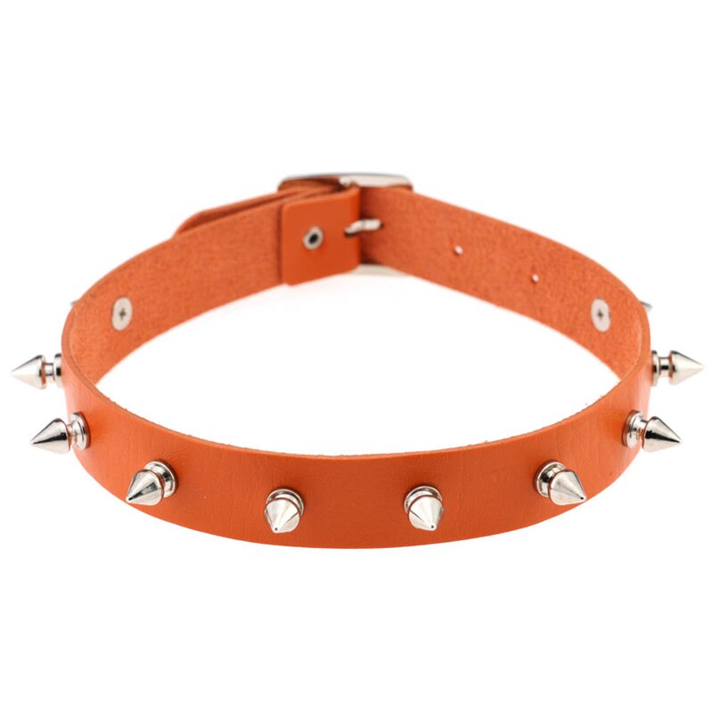 Spike Rivet Choker For Women