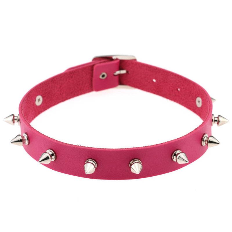 Spike Rivet Choker For Women