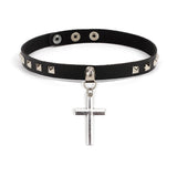 Spike Choker Gothic PU Leather