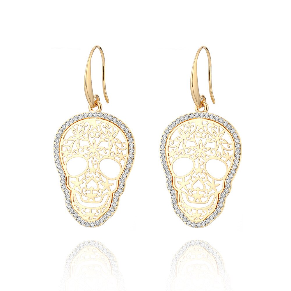 Hollow Skull Earrings Jewelry