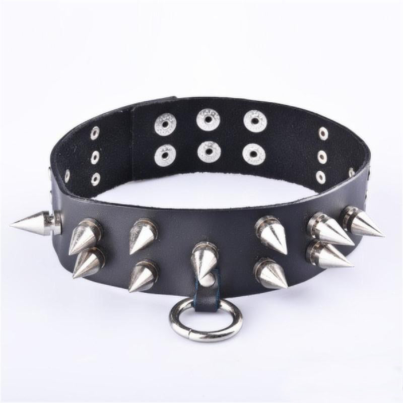 O Round Leather Choker