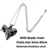 Vikings Sheep head pendant necklace jewelry