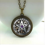 Wiccan Necklace black magic Jewelry