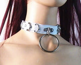 Gothic Punk Collar Choker Circle Rivets