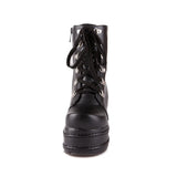 Punk Black Gothic Lace Up Boots