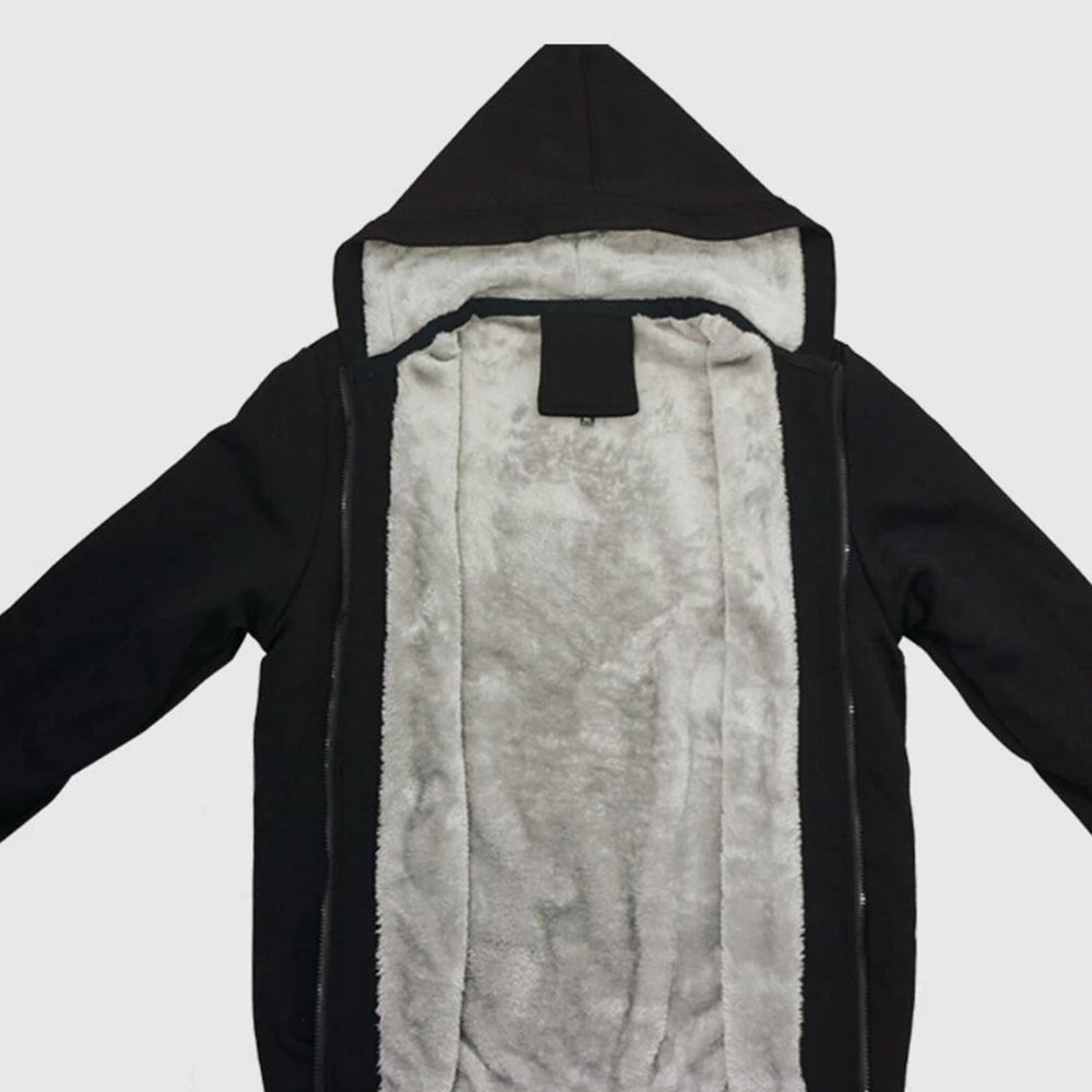Print Hoodie Men Zipper Sweatshirt Jacket