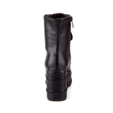 Punk Black Gothic Lace Up Boots