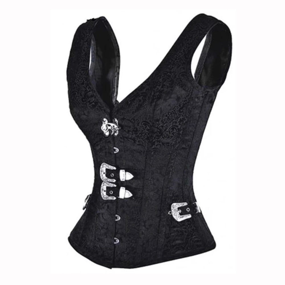 Gothic Sexy Black Corset Steampunk