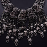 Necklace Skeleton Head Short Chain