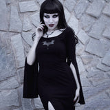 Sexy Dress Women Bat Hollow Out