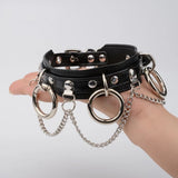 Gothic Silver Color Choker