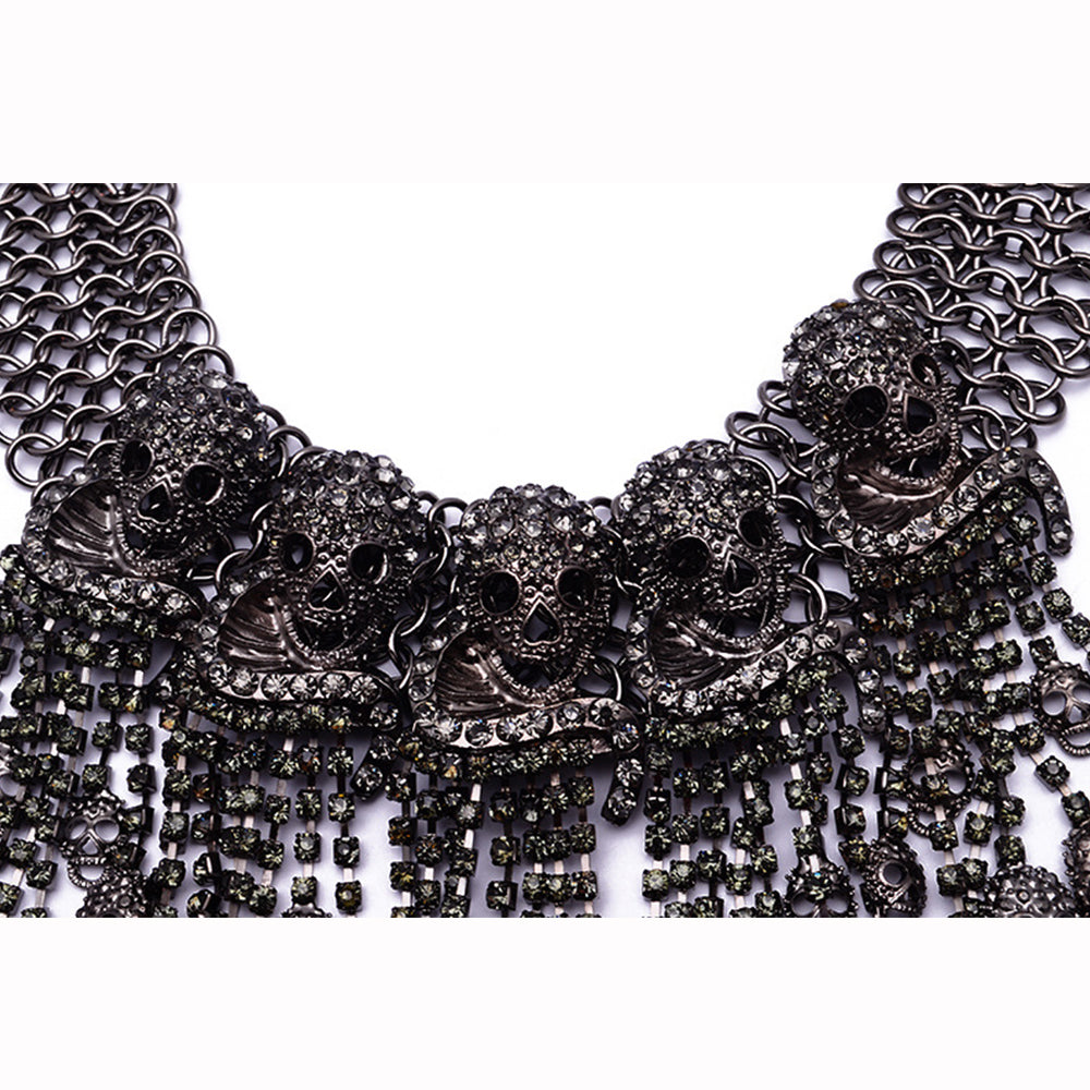 Necklace Skeleton Head Short Chain