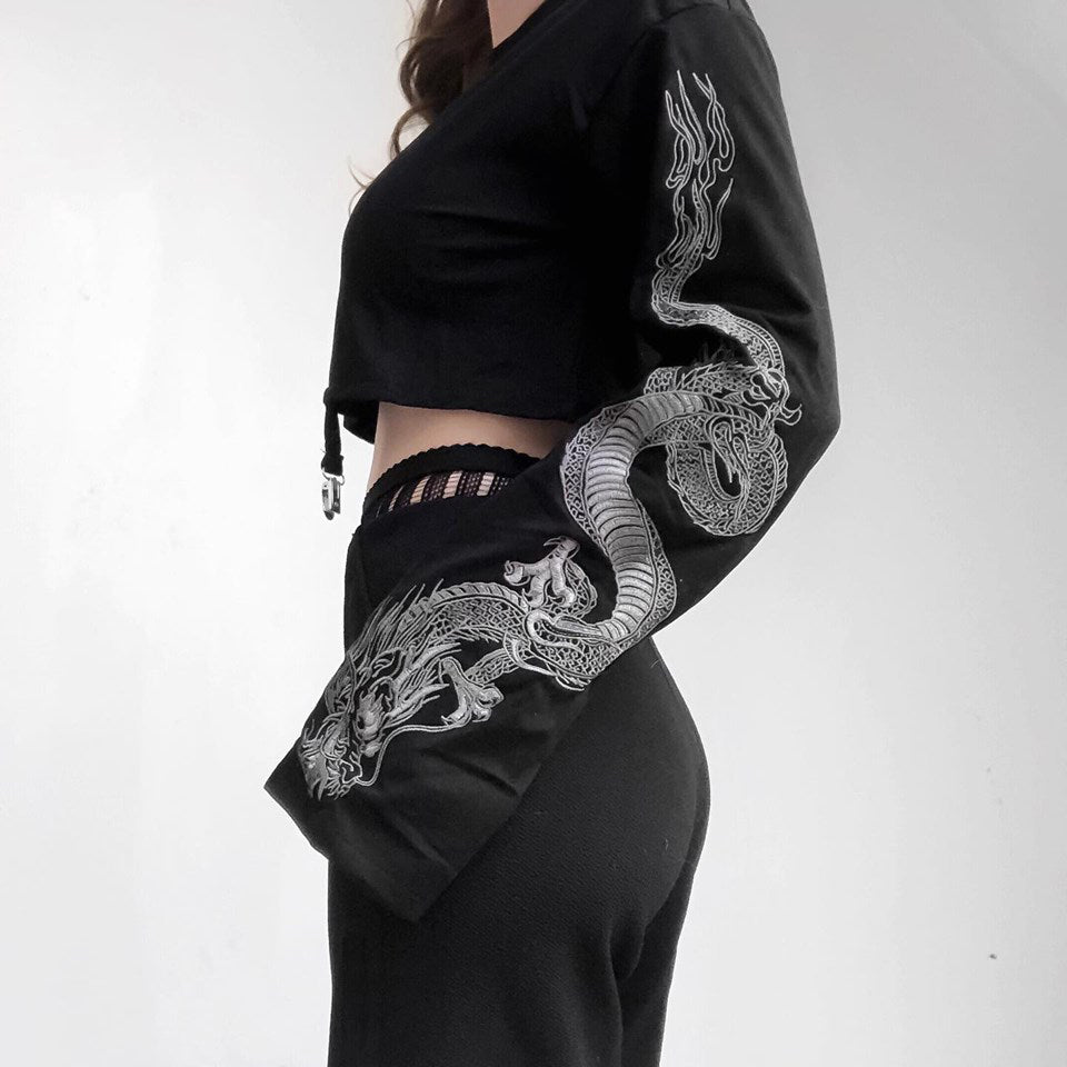Dragon Embroidery Long Sleeve