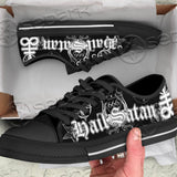 Hail Satan Unisex Low Top Canvas Shoes