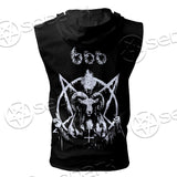 Sigil of Baphomet Zip-up Sleeveless Hoodie