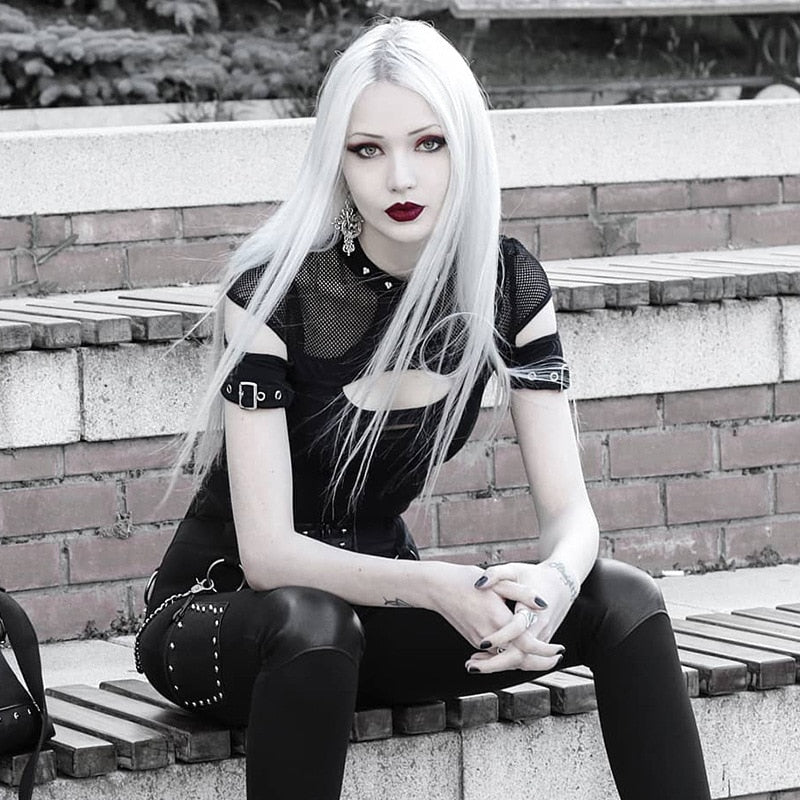 Sexy Hollow Out Mesh T-shirt
