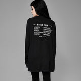 Gothic Sweatshirt Rose Skull