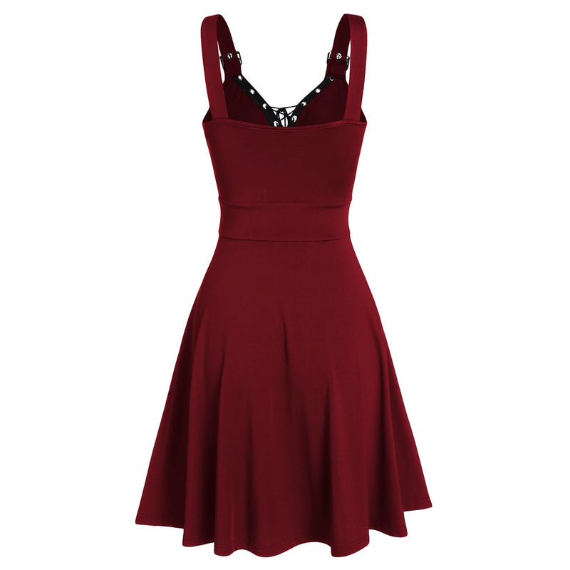 Sleeveless Sexy Punk Dress