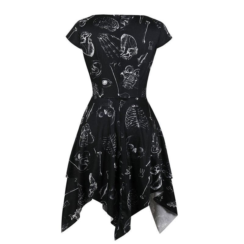 Gothic Women Black Dress Halloween