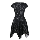 Gothic Women Black Dress Halloween