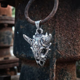 Devil Sheep Skull Pendant Punk Stainless Jewelry