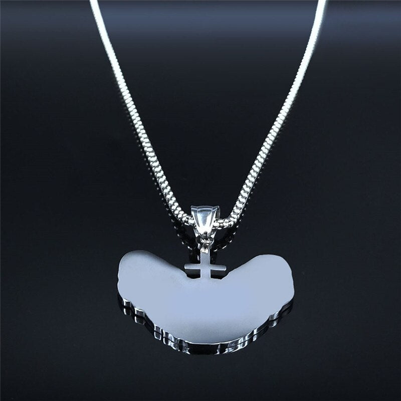 Inverted Cross Hairless Cat Necklaces