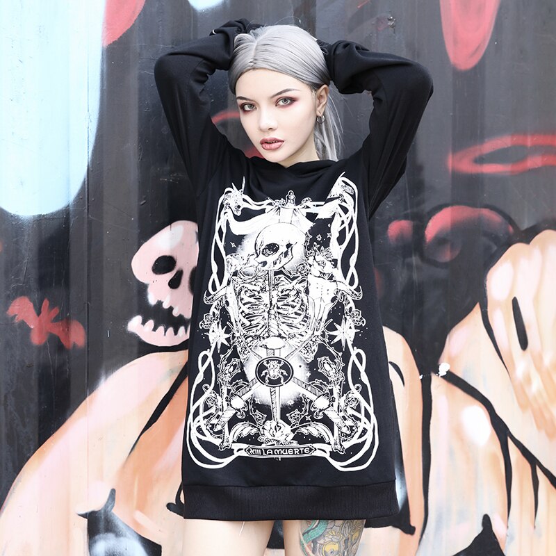 Skull Printed Sweatshirts Hoodies