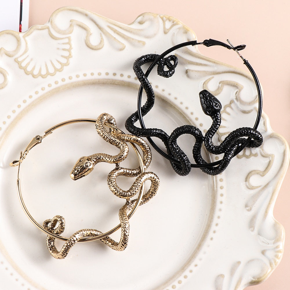 Gothic Cool Snake Earrings