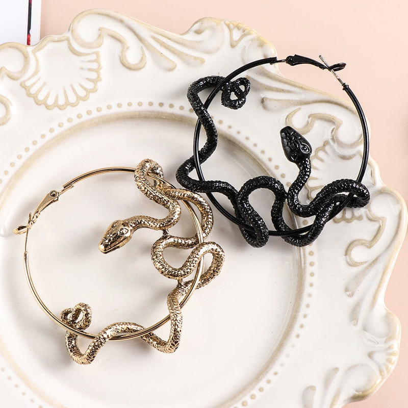 Gothic Cool Snake Earrings
