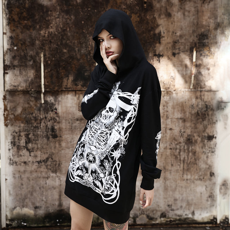 Skull Printed Sweatshirts Hoodies