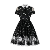 Gothic Party Mesh Patchwork Dress