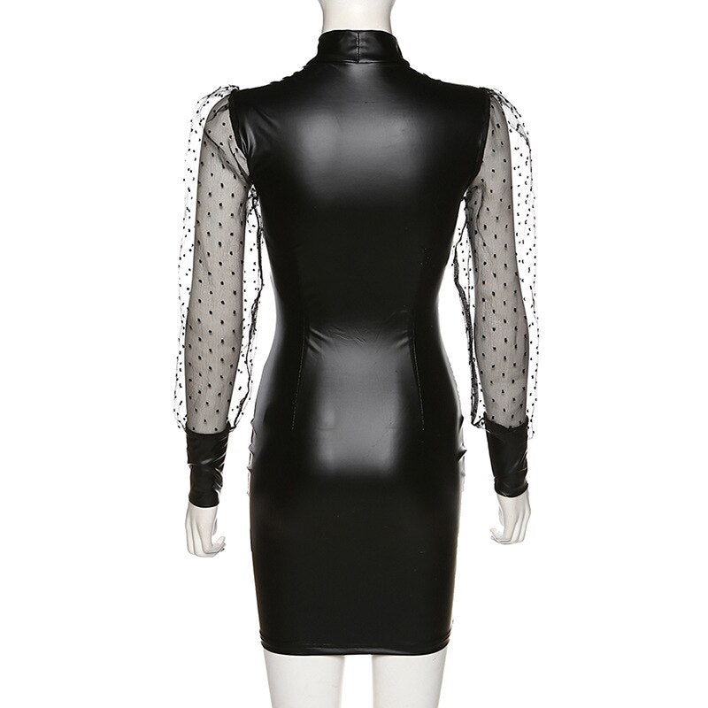 Punk Gothic Dresses Mesh Fashion