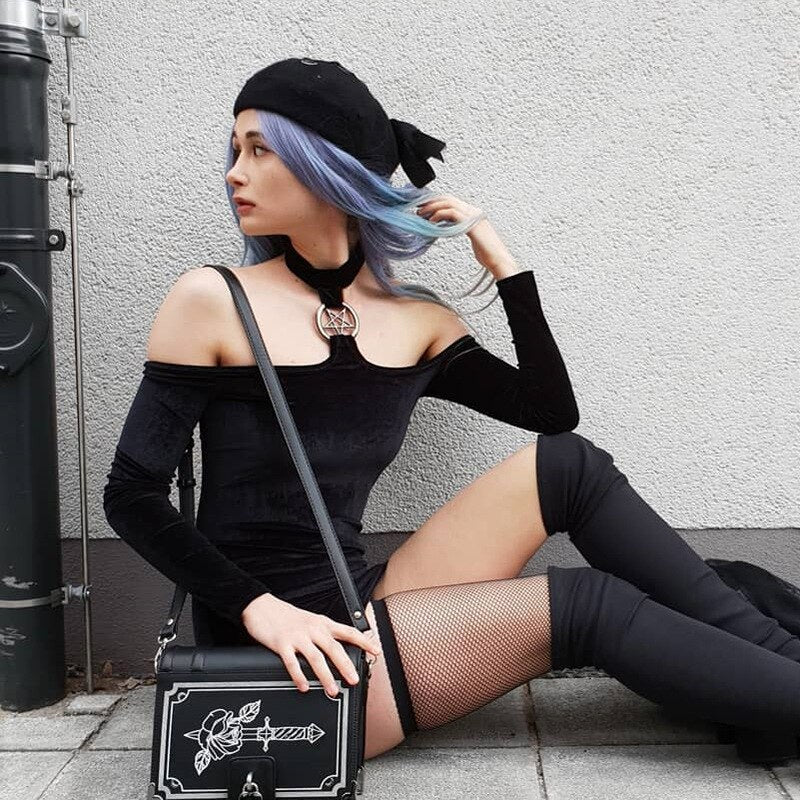 Off Shoulder Long Sleeve Mini Dress