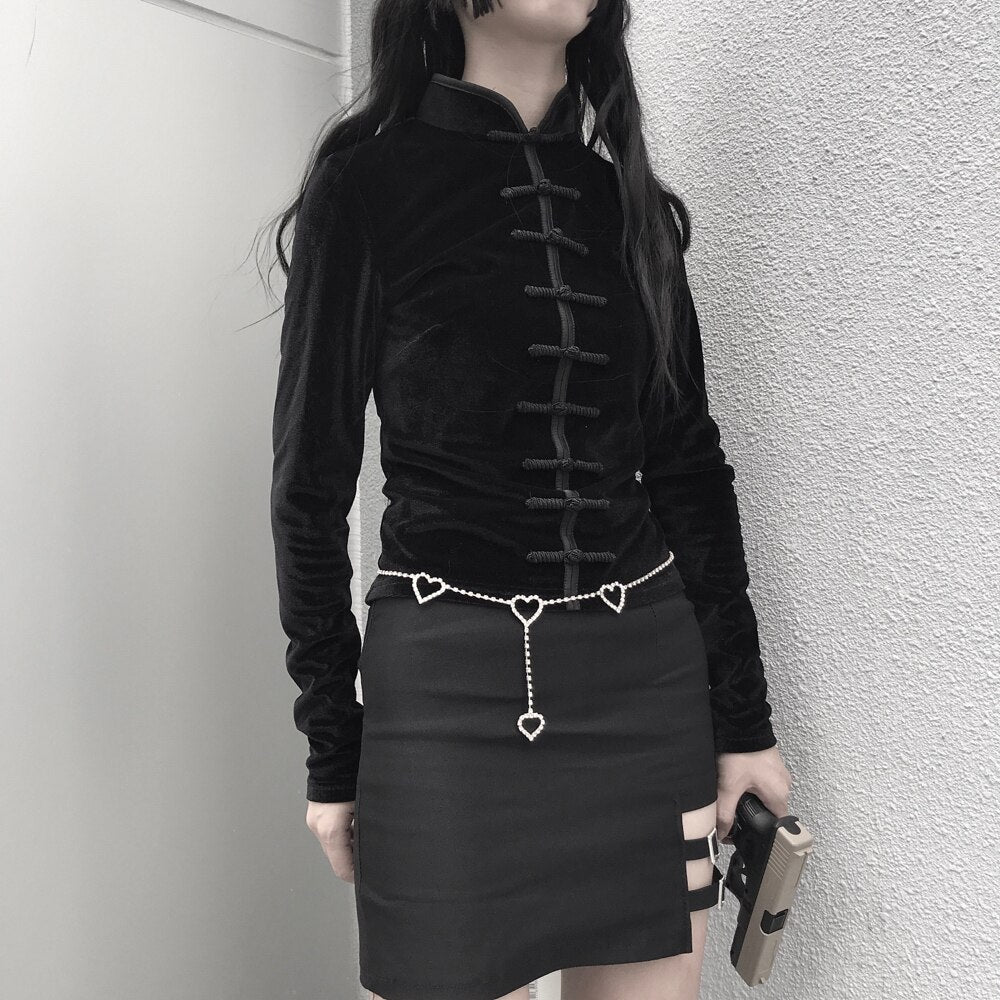 Long Sleeve Solid Lady Tops Casual T-shirts