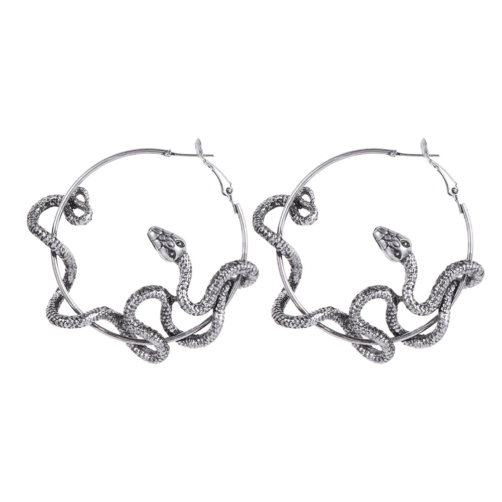Gothic Cool Snake Earrings