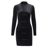 Punk Elegant Back Zip Dresses