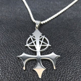 Satan Fork Stainless Steel Chain Necklace