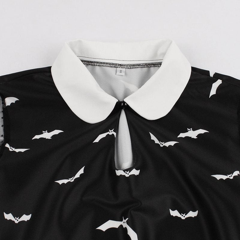 Gothic Party Mesh Patchwork Dress