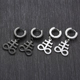 Sigil of Baphomet Earrings Satanic Symbol