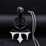 Satan Fork Stainless Steel Chain Necklace