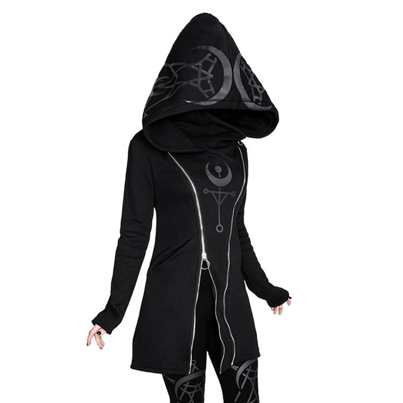 Gothic Casual Hoodies Long Sleeve