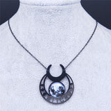 Witch Moon Stainless Steel Necklace