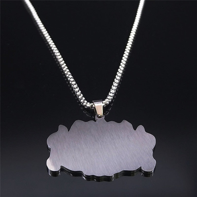 Witchcraft Cat Herbal Medicine Stainless Steel Necklace