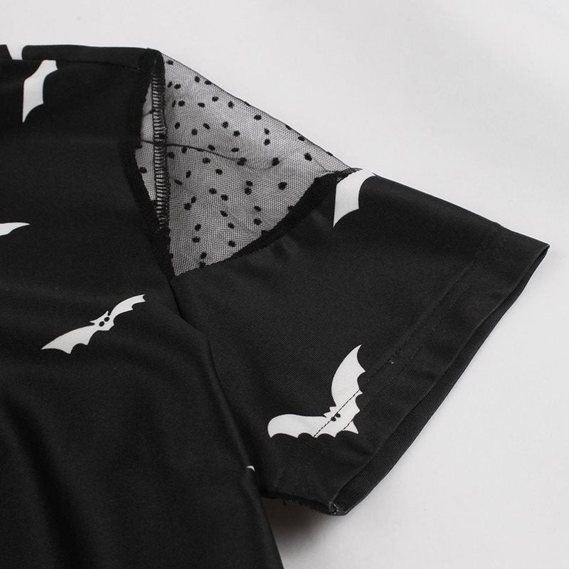 Gothic Party Mesh Patchwork Dress