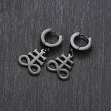 Sigil of Baphomet Earrings Satanic Symbol