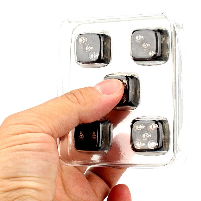 5pcs/set Black Skull Dice