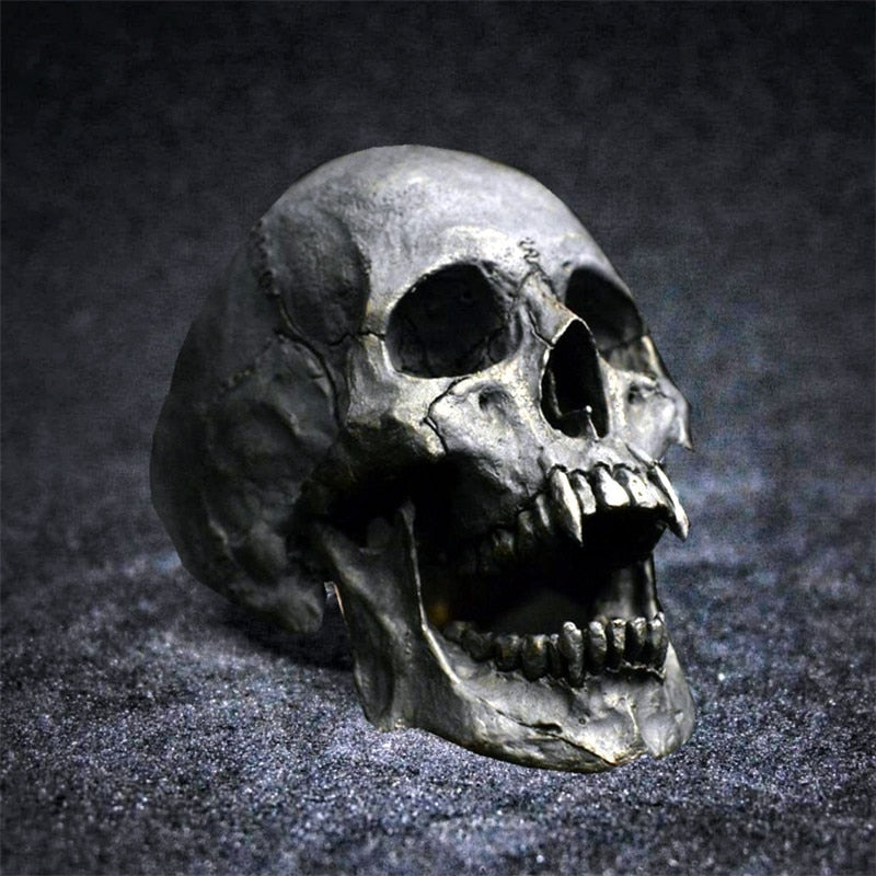 Vintage Gothic Vampire Skull